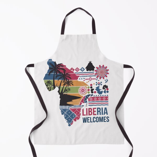 Item preview, Liberia Welcomes Flag Map Monrovia, flags reminiscent designed and sold by AnimalsDH305.