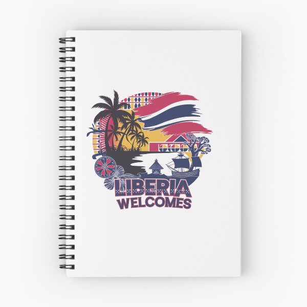 Item preview,  Liberia Welcomes Flag Map Monrovia, flags reminiscent designed and sold by AnimalsDH305.