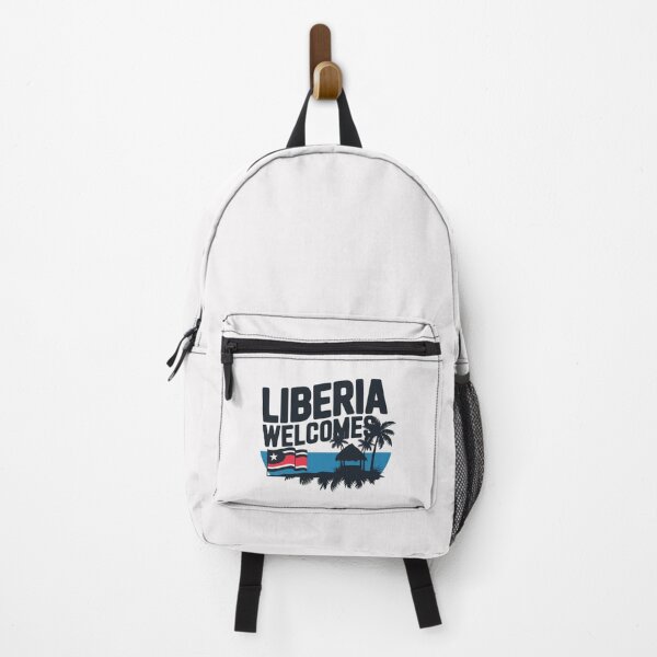 Item preview, Liberia Welcomes Flag Map Monrovia, flags reminiscent designed and sold by AnimalsDH305.