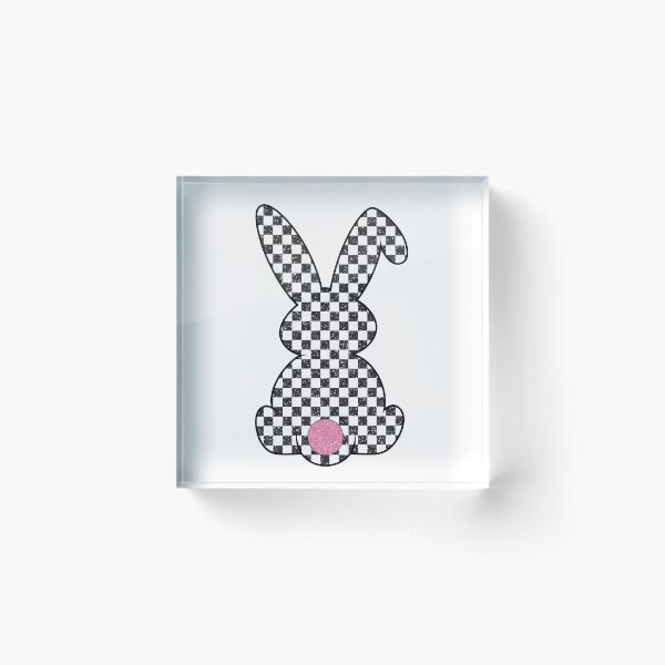 Item preview, checkerboard bunny designed and sold by jkrphoto.