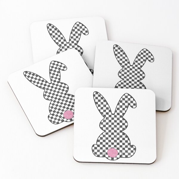 Item preview, checkerboard bunny designed and sold by jkrphoto.