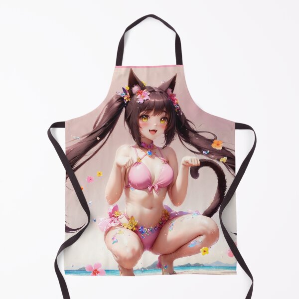 Item preview, ʚ♡ɞ Chocola from Nekopara - Pink Mode! - Cat Squat Pose ʚ♡ɞ designed and sold by ai-catgirl.