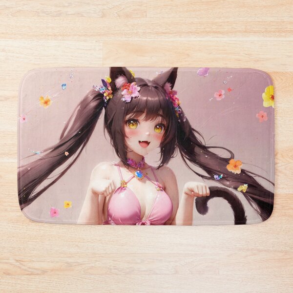 Item preview, ʚ♡ɞ Chocola from Nekopara - Pink Mode! - Cat Squat Pose ʚ♡ɞ designed and sold by ai-catgirl.