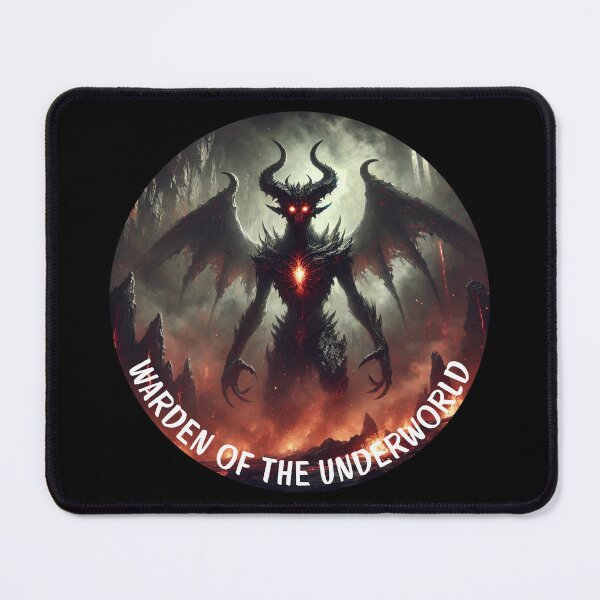 Item preview, Warden of the Underworld Demon Lord Hell's Guardian Infernal Ruler Lord of the Abyss designed and sold by TolgaSal.