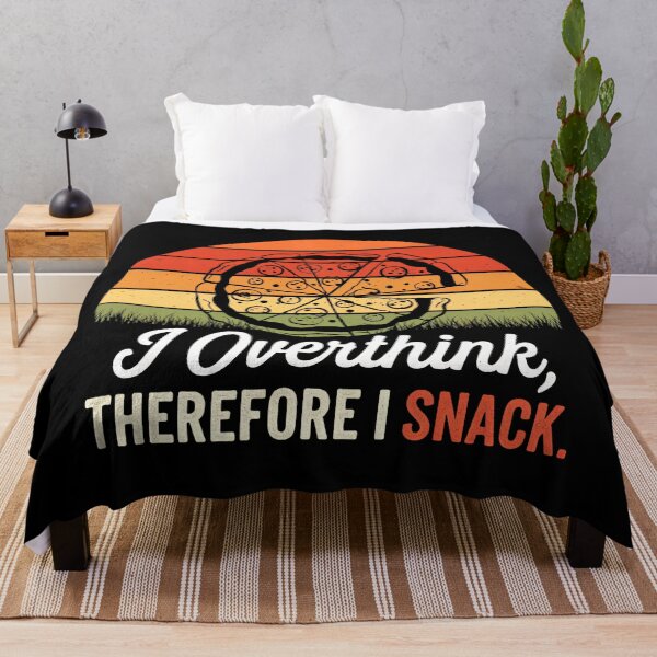 Item preview, "I Overthink, Therefore I Snack" designed and sold by Instapick.