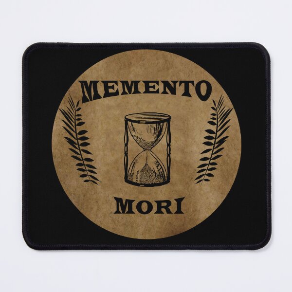 Item preview, Memento mori hourglass old latin quote phrases sayings words designed and sold by Alexaltay.