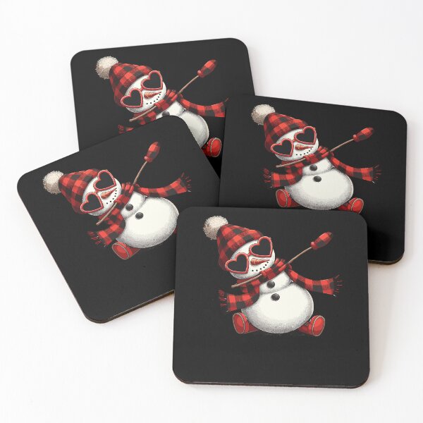 Item preview, Dabbing Dance Snowman Buffalo Plaid Heart Sunglasses designed and sold by Artistoos.