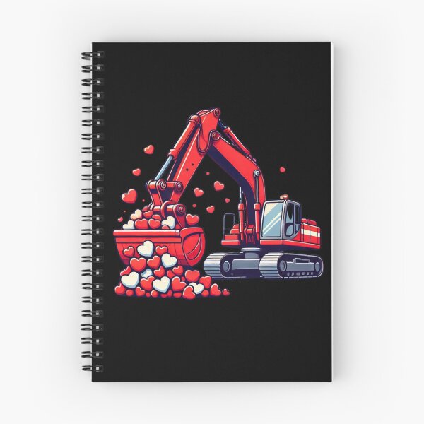 Item preview, Valentines Day Kids Construction Trucks designed and sold by CharismaSklep.