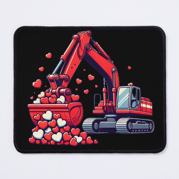 Item preview, Valentines Day Kids Construction Trucks designed and sold by CharismaSklep.