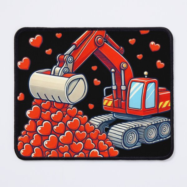 Item preview, Valentines Day Kids Construction Trucks designed and sold by CharismaSklep.