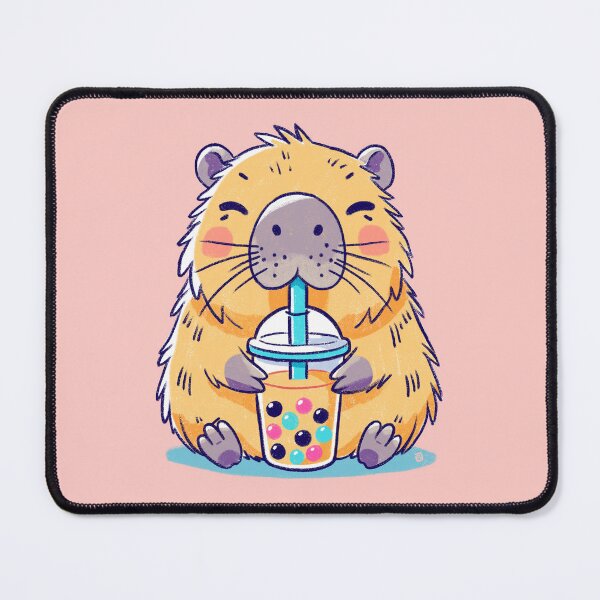 Item preview, Boba tea and capybara designed and sold by Itouchedabee.