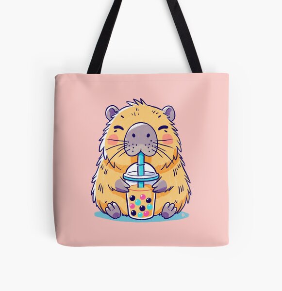 Item preview, Boba tea and capybara designed and sold by Itouchedabee.