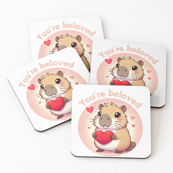 Item preview, You're Beloved Valentine Capybara designed and sold by CharismaSklep.