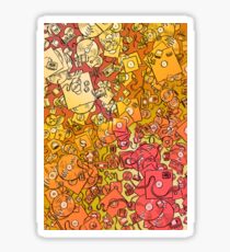 Technology Psychedelic Warm Sticker
