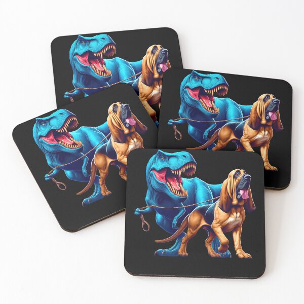 Item preview, Funny Dinosaur Bloodhound Walking Dog Lover designed and sold by Kimberley King Art  King Art.
