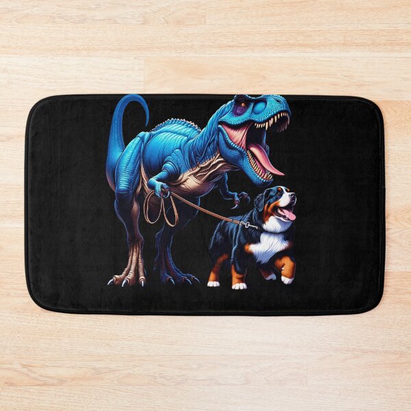 Item preview, Funny Dinosaur Bernese Mountain Dog Walking Dog Lover designed and sold by Kimberley King Art  King Art.