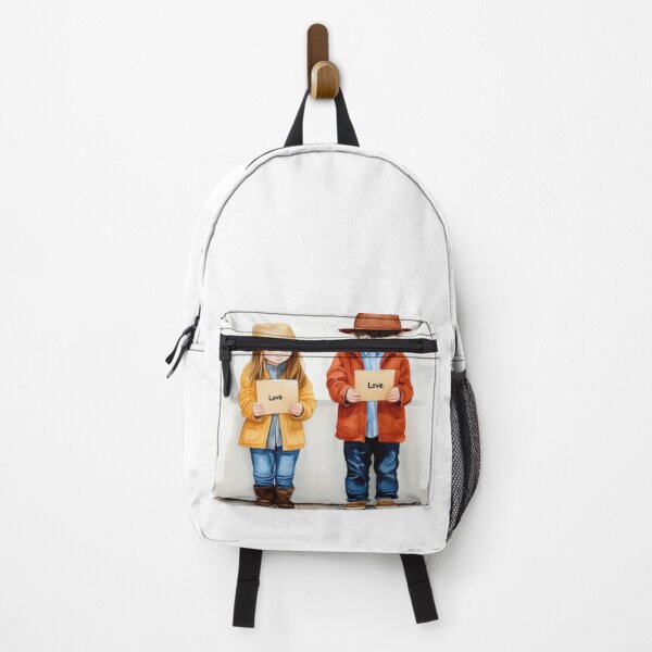 Item preview, Adorable Kids Holding Love Messages Illustration designed and sold by WPCreator.
