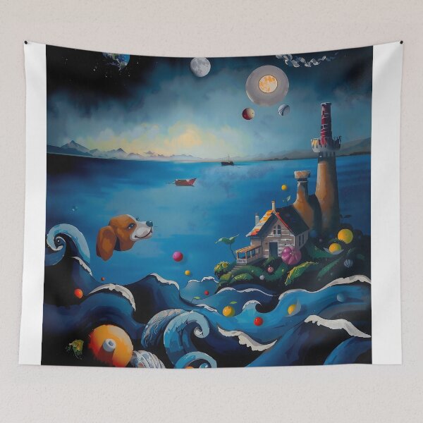 Item preview, Bioluminescent Canine Dreamscape designed and sold by PanoramaPrints.