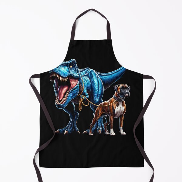 Item preview, Funny Dinosaur Boxer Walking Dog Lover designed and sold by Kimberley King Art  King Art.