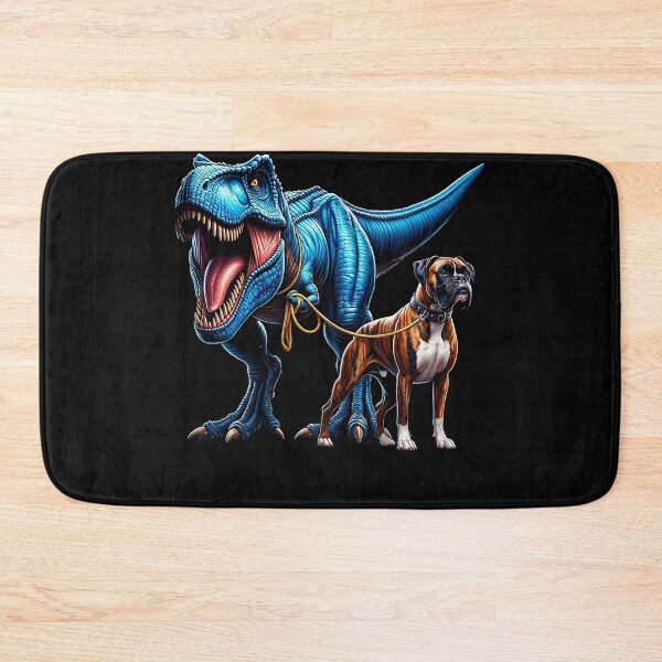 Item preview, Funny Dinosaur Boxer Walking Dog Lover designed and sold by Kimberley King Art  King Art.