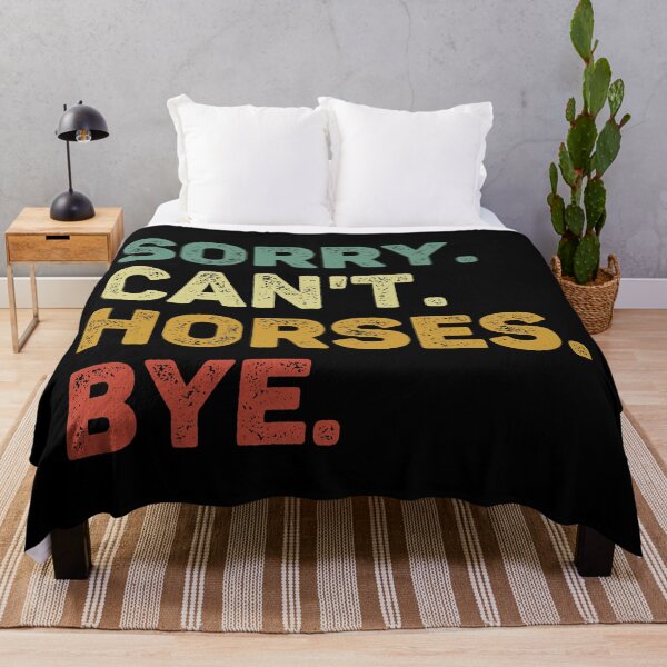 Item preview, Sorry Can't Horses Bye Retro Horse Lover designed and sold by RareBunny.