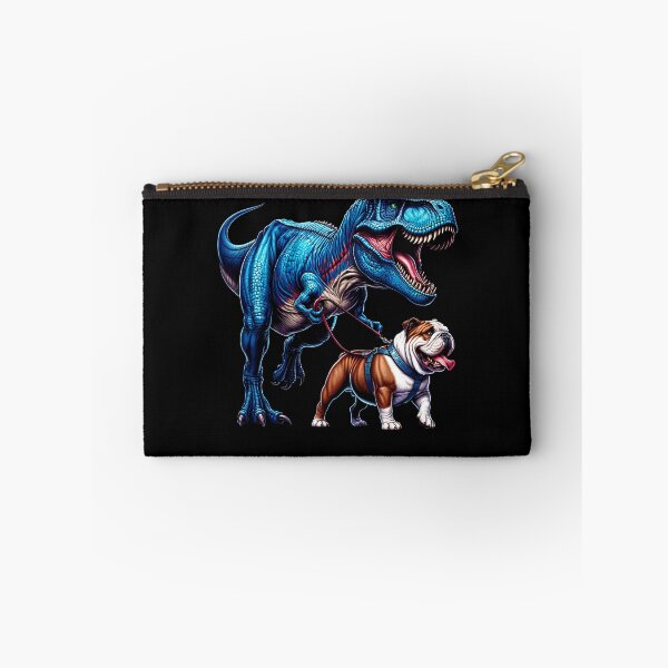 Item preview, Funny Dinosaur Bulldog Walking Dog Lover designed and sold by Kimberley King Art  King Art.