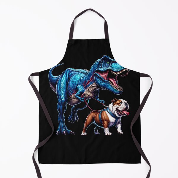 Item preview, Funny Dinosaur Bulldog Walking Dog Lover designed and sold by Kimberley King Art  King Art.