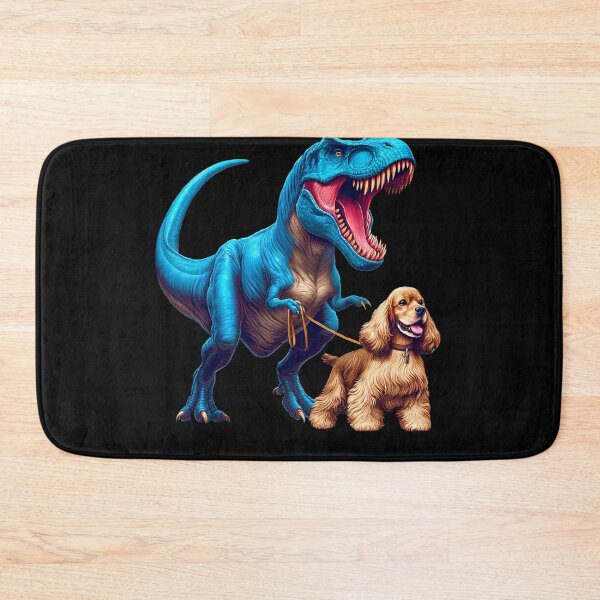 Item preview, Funny Dinosaur Cocker Spaniel Walking Dog Lover designed and sold by Kimberley King Art  King Art.