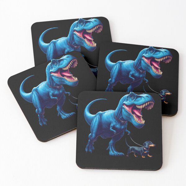 Item preview, Funny Dinosaur Dachshund Walking Dog Lover designed and sold by Kimberley King Art  King Art.