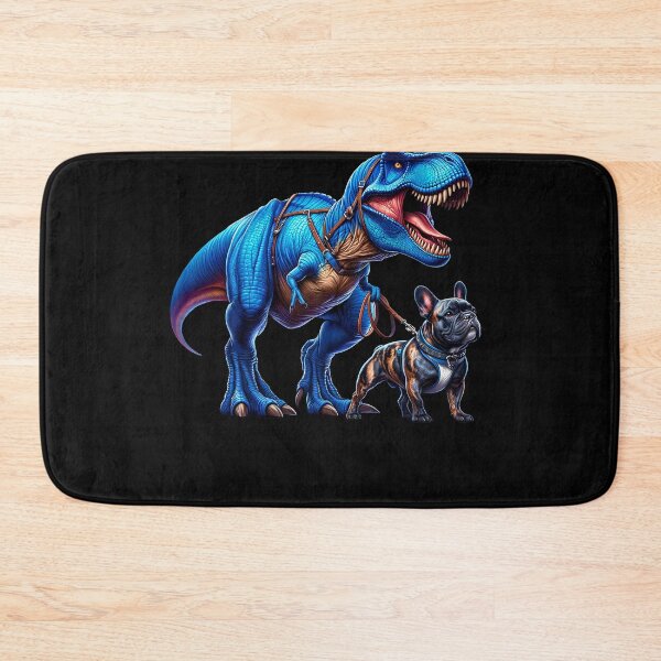 Item preview, Funny Dinosaur French Bulldog Walking Dog Lover designed and sold by Kimberley King Art  King Art.