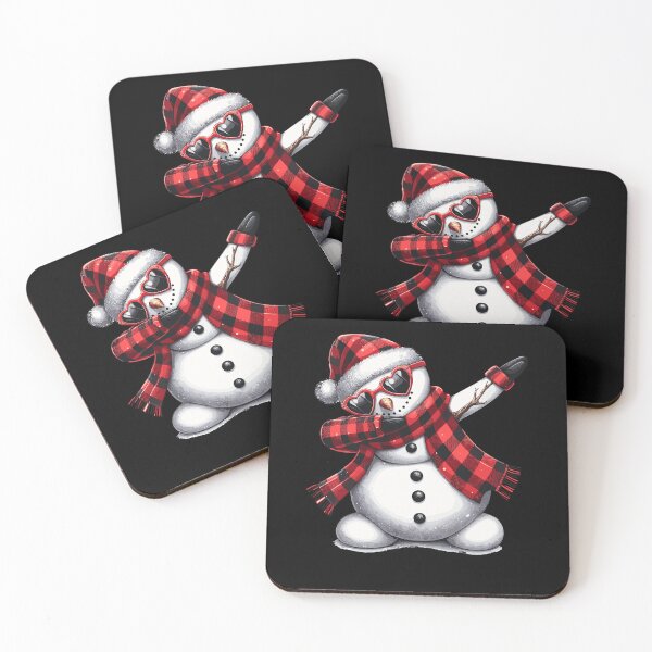 Item preview, Dabbing Dance Snowman Buffalo Plaid Heart Sunglasses designed and sold by Artistoos.