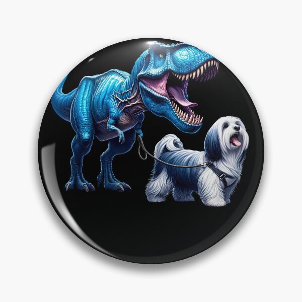Item preview, Funny Dinosaur Havanese Walking Dog Lover designed and sold by Kimberley King Art  King Art.
