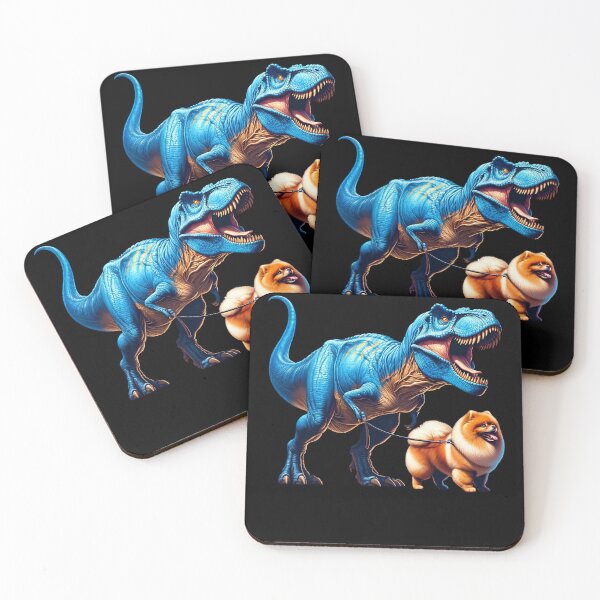 Item preview, Funny Dinosaur Pomeranian Walking Dog Lover designed and sold by Kimberley King Art  King Art.