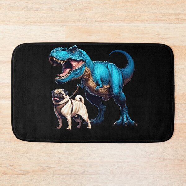 Item preview, Funny Dinosaur Pug Walking Dog Lover designed and sold by Kimberley King Art  King Art.