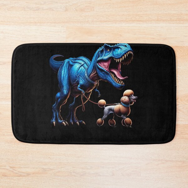Item preview, Funny Dinosaur Poodle Walking Dog Lover designed and sold by Kimberley King Art  King Art.