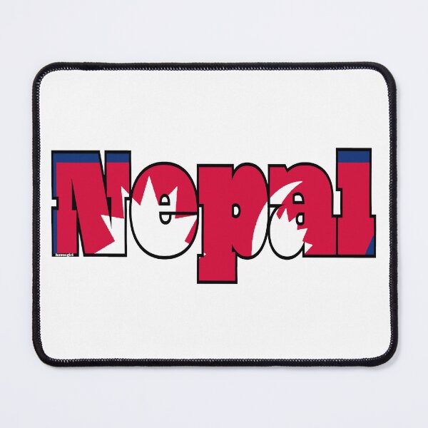 Item preview, Nepal Font with Nepali Flag designed and sold by Havocgirl.