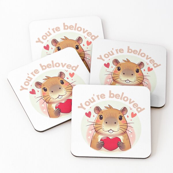 Item preview, You're Beloved Valentine Capybara designed and sold by CharismaSklep.