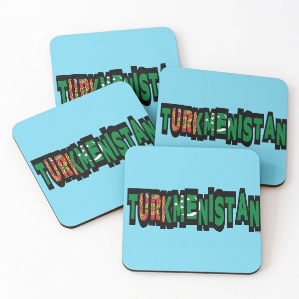 Item preview, Turkmenistan Font with Turkmen Flag designed and sold by Havocgirl.