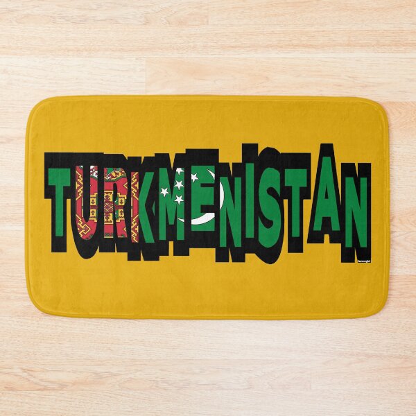 Item preview, Turkmenistan Font with Turkmen Flag designed and sold by Havocgirl.
