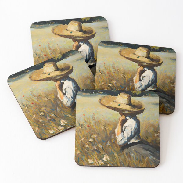 Item preview, A woman in a straw hat designed and sold by EdwardBratton.