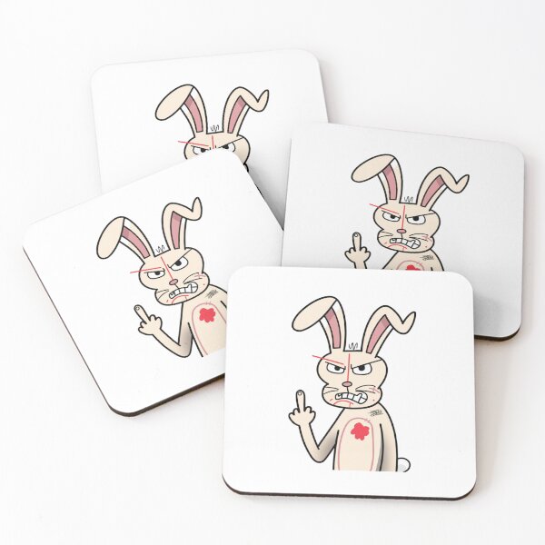 Item preview, Fluff Off, The Sassiest Bunny Around, Bunny, Angry, Rabbit, funnyfits70, Humor, Funny, retro, vintage, funny quotes, animal humor, designed and sold by FunnyFits70.