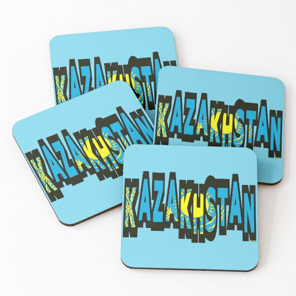 Item preview, Kazakhstan Font with Kazakh Flag designed and sold by Havocgirl.