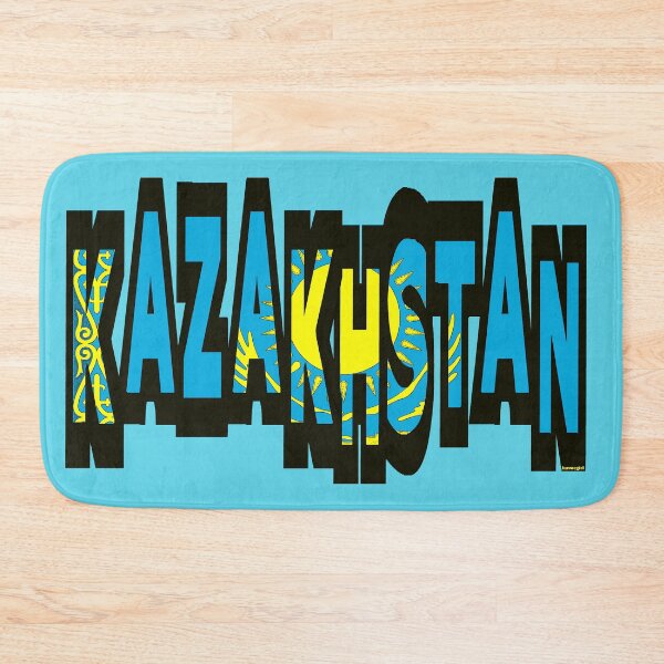 Item preview, Kazakhstan Font with Kazakh Flag designed and sold by Havocgirl.