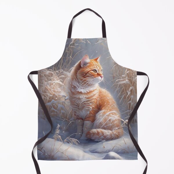 Item preview, Cat in the Snowy Grass designed and sold by M-Y-A-R-T-.