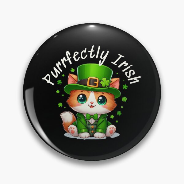 Item preview, Purrfectly Irish St. Patrick's Day Cute Cat designed and sold by CharismaSklep.