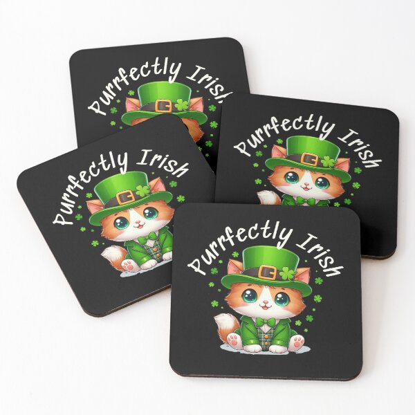 Item preview, Purrfectly Irish St. Patrick's Day Cute Cat designed and sold by CharismaSklep.
