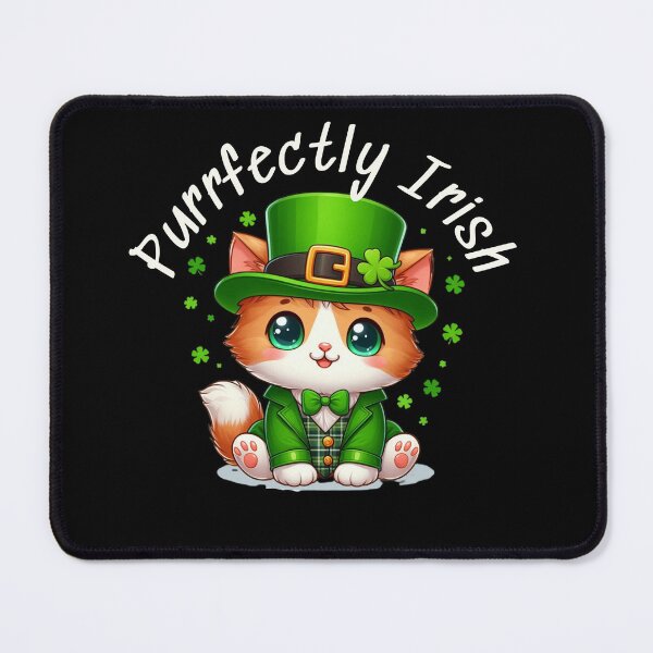 Item preview, Purrfectly Irish St. Patrick's Day Cute Cat designed and sold by CharismaSklep.