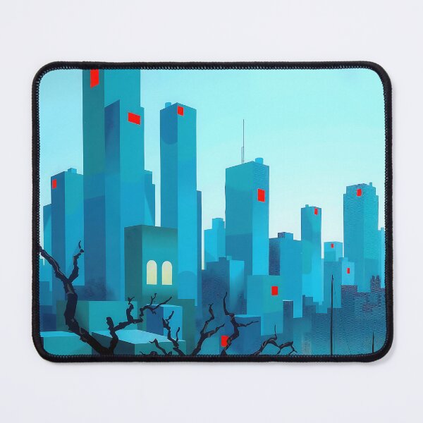 Item preview, Azure Serenity Cityscape designed and sold by PanoramaPrints.