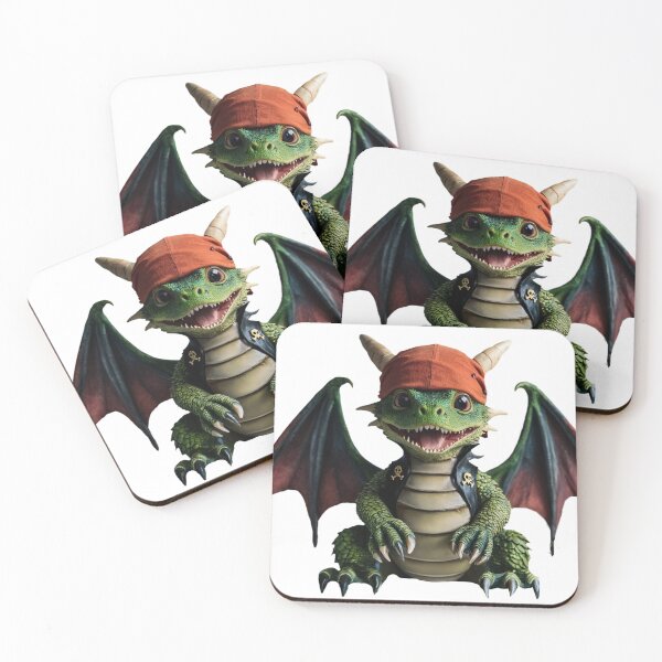 Item preview, Pirate Baby Dragon Ready for Adventure  designed and sold by CuteopiaGallery.