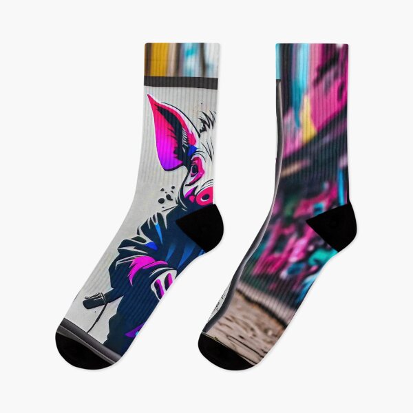 Item preview, Urban graffiti street art Pig designed and sold by Drone-tees.
